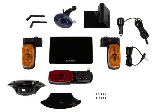 Trailer backup cameras and observation system parts