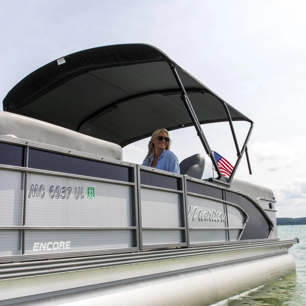 Power Bimini Top for Pontoon Boats