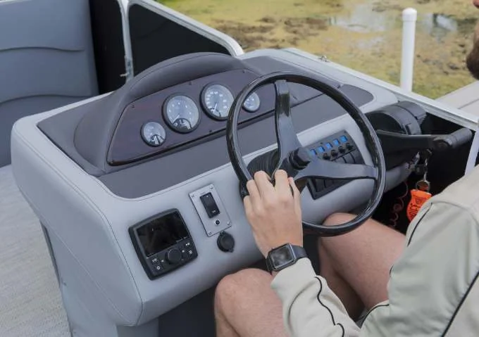 Pontoon Boat Helm Station