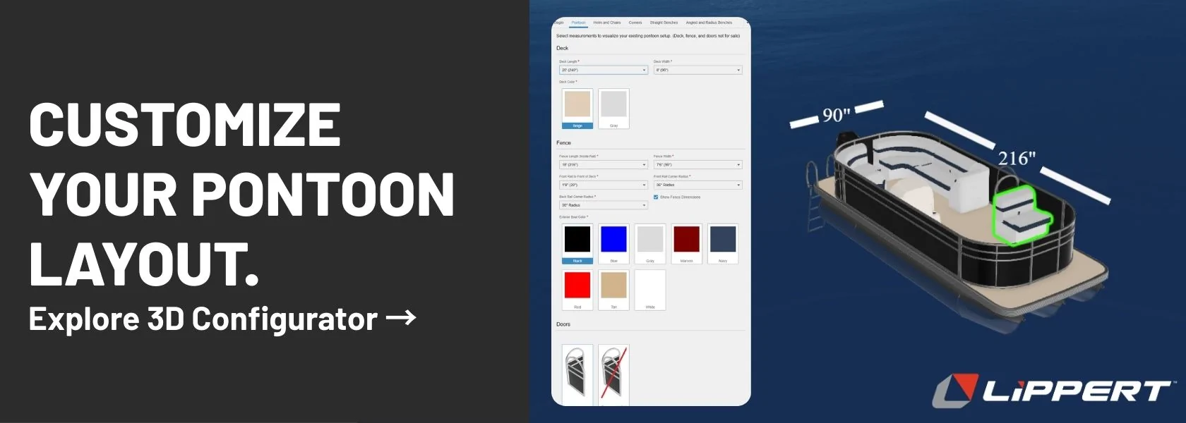 Lippert Pontoon Furniture Configurator