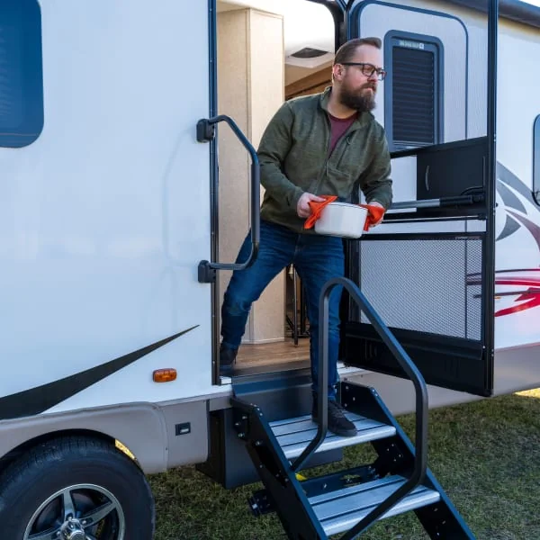 Screen Assist and other RV door parts protect screen doors and accessories