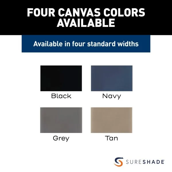 SureShade PTX Power Boat Shade Canvas Colors