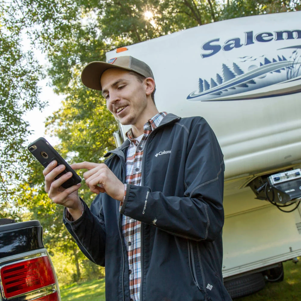 Using Phone App Smart RV Upgrades