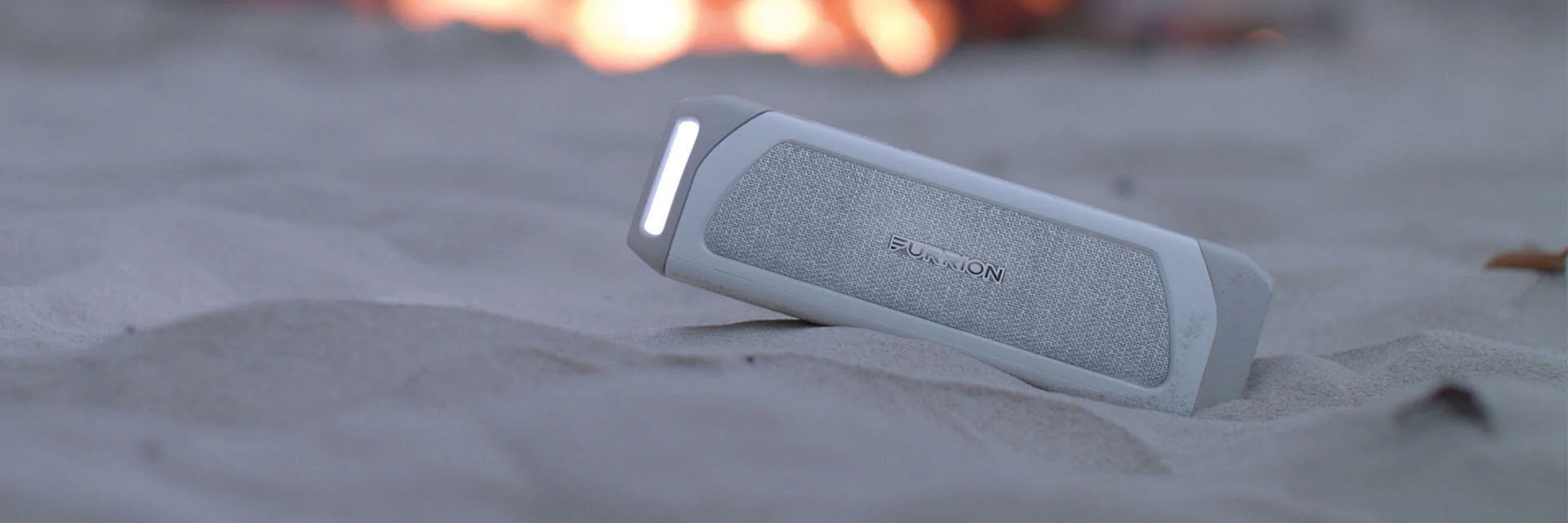 Furrion Bluetooth Speaker on Beach