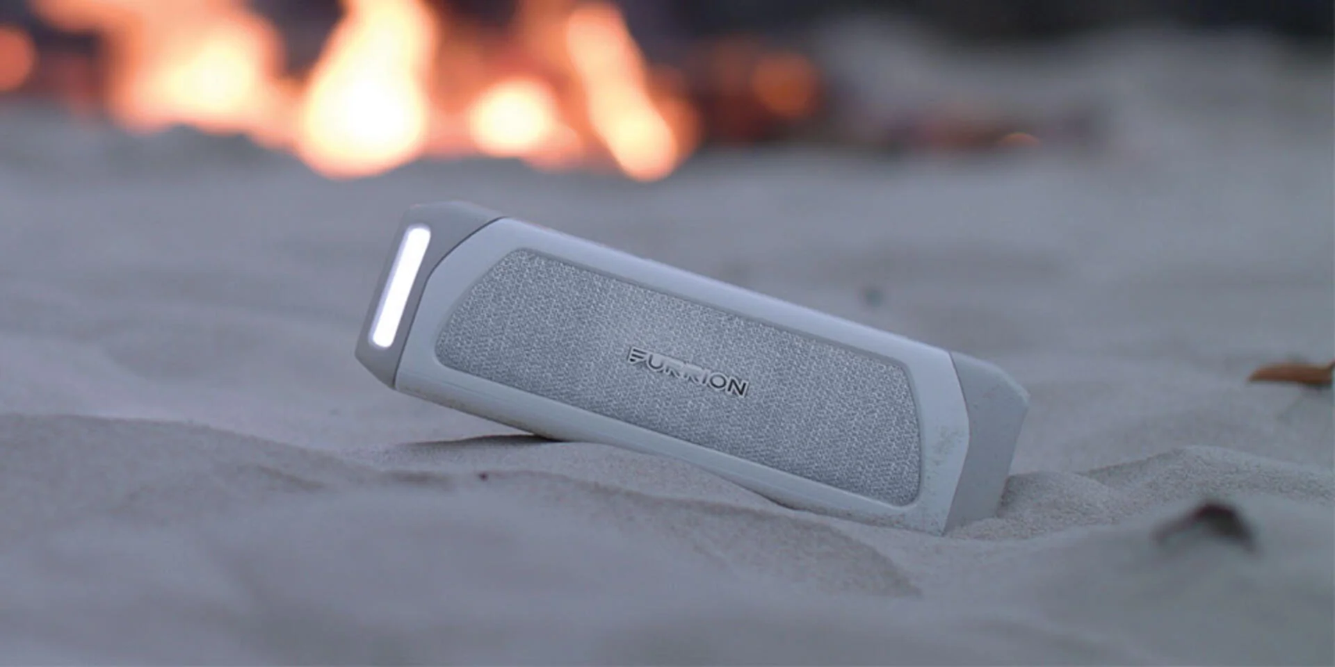 Furrion Bluetooth Speaker on Beach