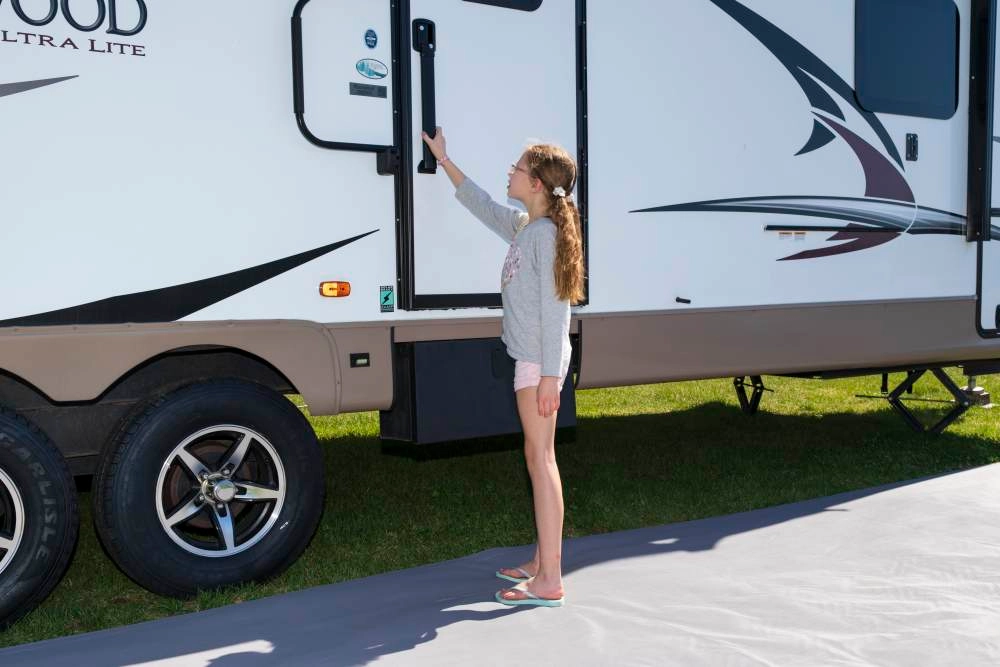 Latch Extension for RV Door Easier Access