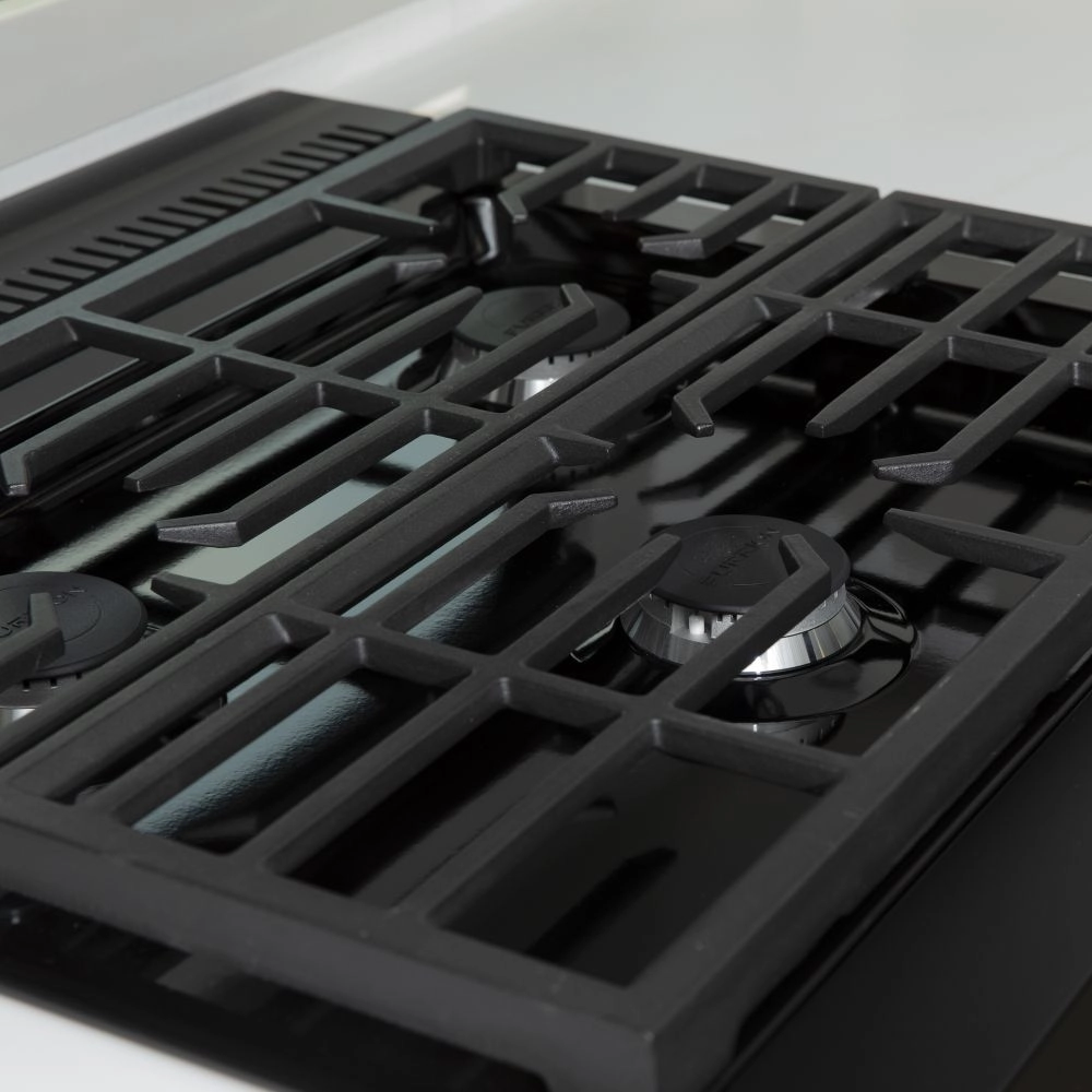 RV gas range ready for mobile cooking