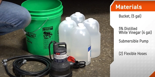 Materials for descaling water heater