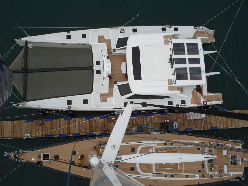 Multi-Hull Boat with Two Hulls