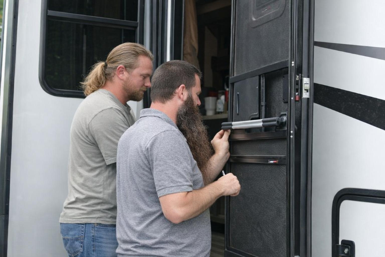 RV Camper Door Replacement