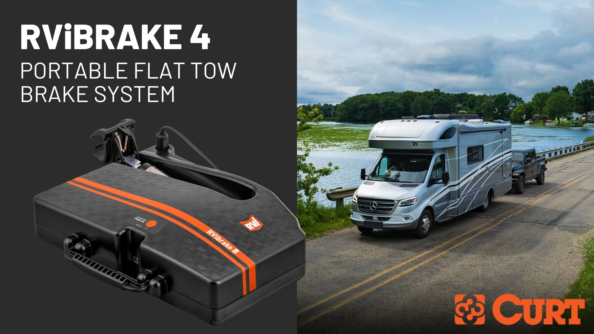 RVibrake 4 Portable Flat Tow Brake System