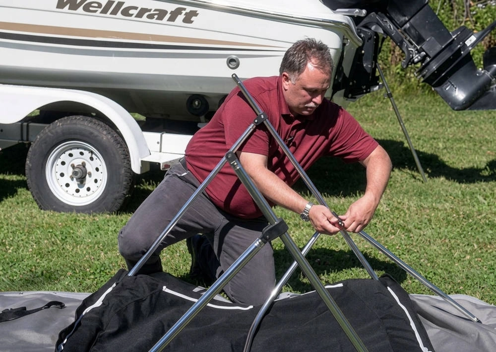 Remove Bimini Frame Screws for Replacement Canvas