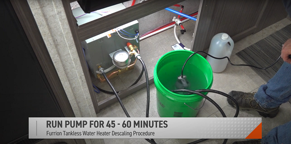 rv water heater pump flushing