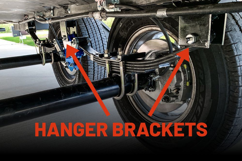 Trailer Axle Hanger Brackets Suspension Connection